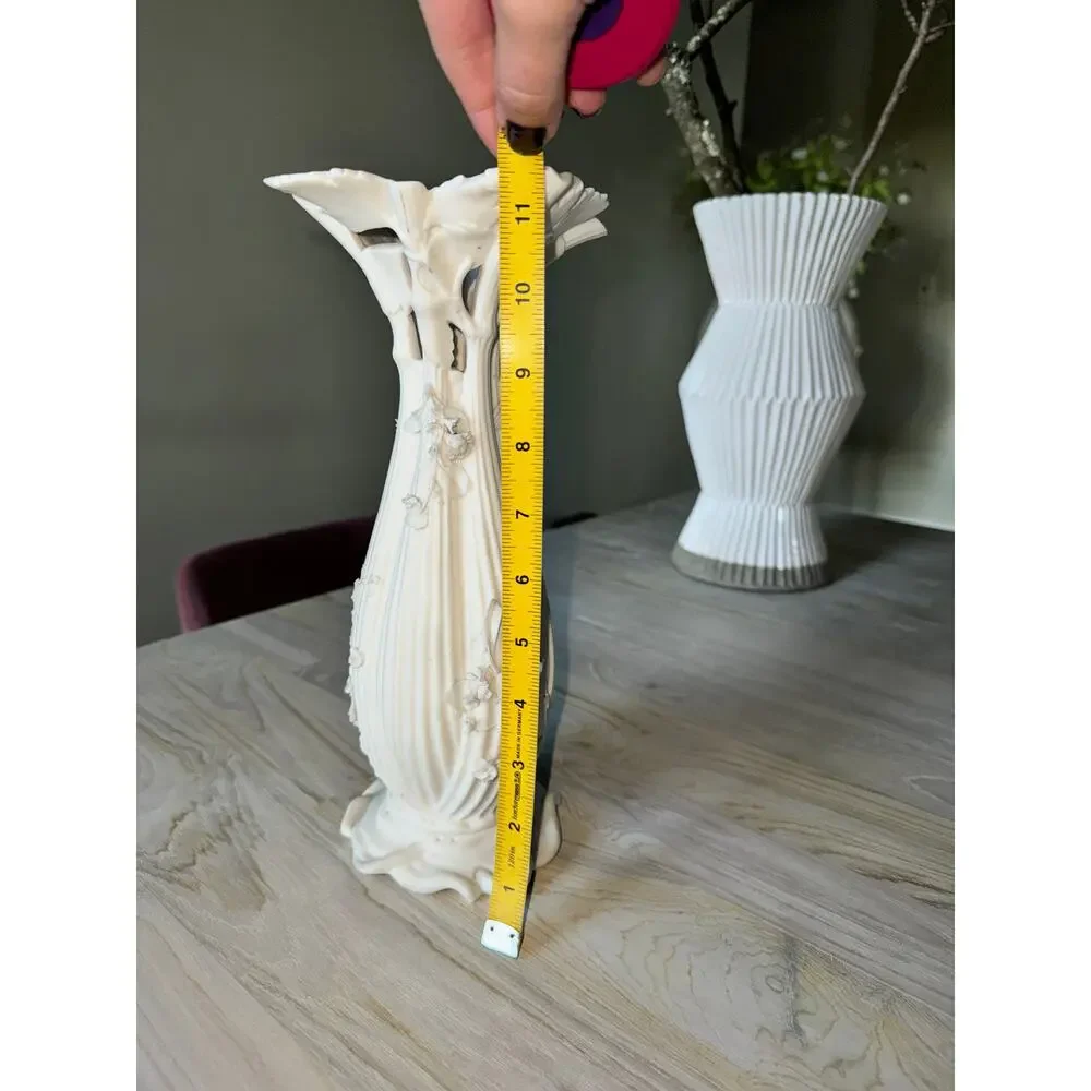 Antique 19th Century Samuel Alcock Vase Floral Cut Out Unique One of a Kind FLAW